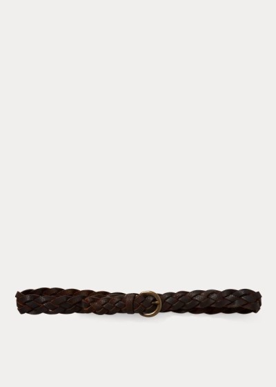 Men's Ralph Lauren Hand-Braided Leather Belt | 290851VYQ